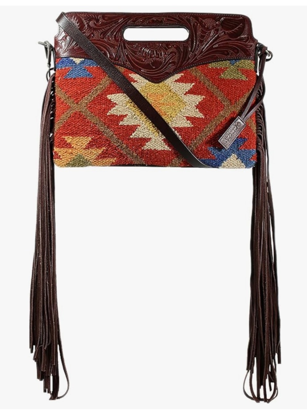 ARIAT WOMEN'S BRYNLEE CONCEALED
CARRY SLIM HANDBAG WITH HOLSTER in Aztec Multi - Picture 2 of 11